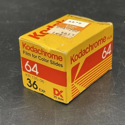 Película Kodak Kodachrome 64 Color 36 Diapositivas 35mm KR 135-36 Sellada CADUCADA 02/1986 Foto 1 de 3