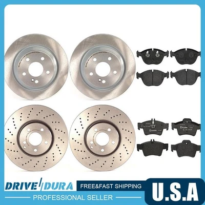 前后盘式制动垫套装盘式制动转子适用于 2003 - 2006 梅赛德斯 - 奔驰 S500 — 第 1/4 张图片