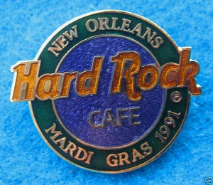 NEW ORLEANS LOUISIANA MARDI GRAS FESTIVAL PURPLE LOGO 1991 Hard Rock Cafe PIN - Bild 1 von 1