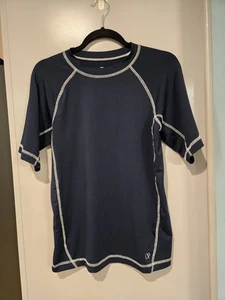 Op Ocean Pacific  Blue Short Sleeve Rash guard Swim T-Shirt Kids XXL (18) - Picture 1 of 4