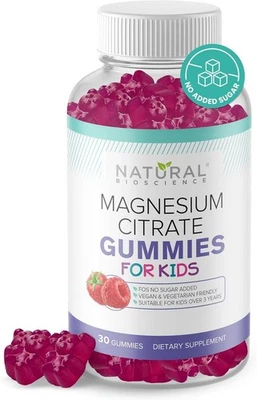 Kids Magnesium Gummies 100mg Sugar Free – Calm, Sleep, Focus, Bone Support 30 ct - Image 1 of 4