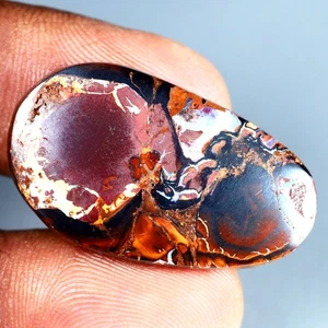 24.50 ct Oval Cabochon (31 x 18 mm) Multi Color Australian Koroit Boulder Opal - Picture 1 of 1
