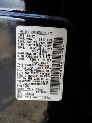 Caja de transferencia transmisión automática 3,7 L compatible con 09-13 INFINITI FX SERIES 276676 Foto 1 de 4