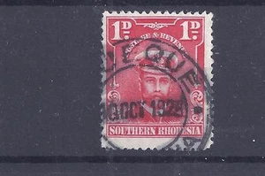 S.RHODESIA, ALMIRALES, 1d SG 2 FINO USADO QUE, TINTA AZUL-NEGRA USADA. - Imagen 1 de 1