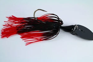 VIBRATING VENOM - CHATTER JABBER BAITS - "BLEEDING NINJA" CHOOSE BLADE 3/8 - 1oz - Picture 1 of 23