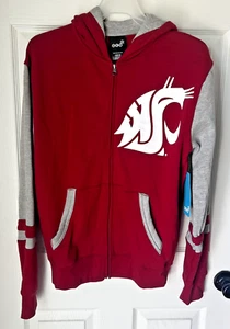Washington State University Cougars Full Zip Hoodie Jacke Jugend 18/20 Neu! BxN - Bild 1 von 7
