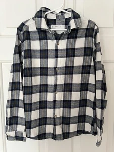 Mango-Boys-Dark and Light Blue Suit Shirt, Little White-Size U.S 9 - Picture 1 of 4