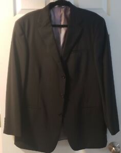 Wilke-Rodriguez Wool Black Suit Jacket Sport Coat Blazer 42R