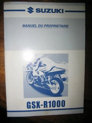 SUZUKI GSX-R1000 - MANUEL DU PROPRIETER - OWNER'S MANUAL - LIBRO MANUTENZIONE - Immagine 1 di 4