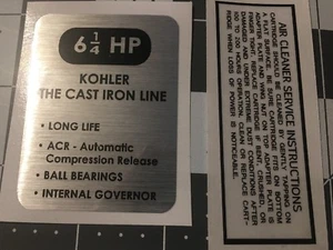 Kohler Engine 6-1/4-HP Wheel Horse, Arctic Cat, K141 black and silver Set 2 - Picture 1 of 2