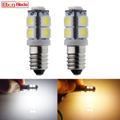 Weiß/Warmweiß E10 6V 12V 24V 9SMD LED Schraubsockel Taschenlampe Birne Lampe - Bild 1 von 4