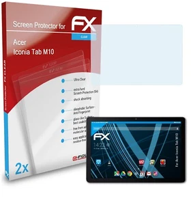 atFoliX 2x Película Protectora para Acer Iconia Tab M10 transparente - Imagen 1 de 8