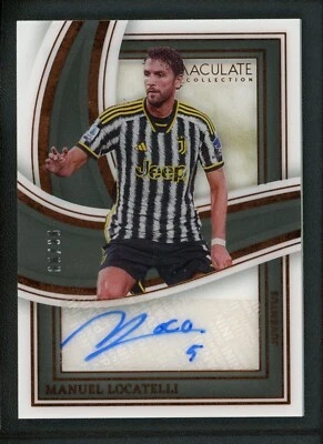 2023-24 MANUEL LOCATELLI 96/99 AUTO PANINI IMMACULATE COLLECTION AUTOGRAPHS - Image 1 of 2