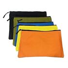 5 Pack Canvas Zipper Pouch Tool Bag Heavy Duty Utility Bags Tote Bag