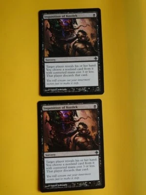 MTG Card.  Inquisition of Kozilek x2 ROE Sorcery  2 cards - Image 1 of 4