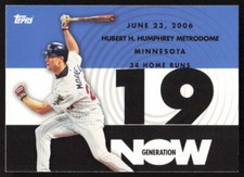 2007 Topps Generation Now  Justin Morneau #GN135 Minnesota Twins