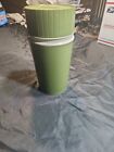 Vintage Green Thermos Vacuum Pint Bottle model 7202 Soup Hot Beverage Travel Mug
