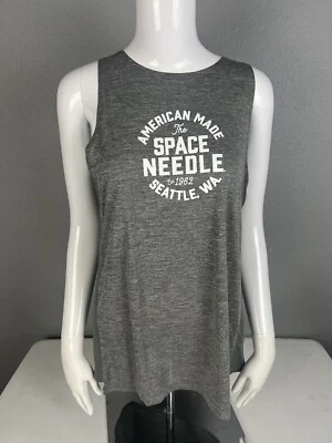CHAMPION Women’s Tank Top Size Medium ( Space Needle Seattle ) Gray NWT - Image 1 of 4