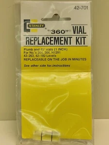 Stanley 42-701 360 Vial 3/8" x 1" FIts 264 364 H1291 43-263 42-182 Plumb NOS USA - Picture 1 of 7