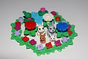 Lego Marrón Gris Rana Conejito Conejo Bebé Animal Flor Planta Amigos Ciudad Lote K21 - Imagen 1 de 2