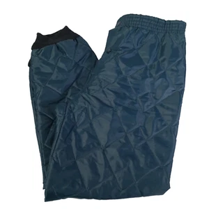 Vintage gesteppte gefütterte Hose Herren Medium 32 x 27 blau Outdoor Jagd Angeln - Bild 1 von 7