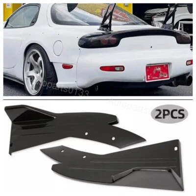 For Mazda RX-8 GT GS Coupe BLK Rear Bumper Spoiler Splitter Lip Diffuser Kits US - Image 1 of 4