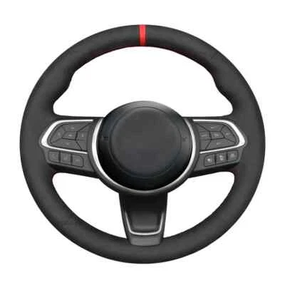 Faux Suede Steering Wheel Cover For Fiat 500L 2017-2024 500X 2020-2024 130 22-24 - Image 1 of 4