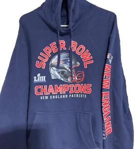 New England Patriots SUPERBOWL LIII 53 CHAMPIONS LockerRoom Hoodie Sweatshirt XL - Picture 1 of 9