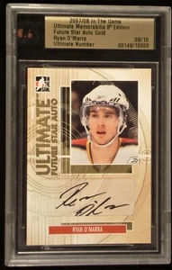2007-08 IN THE GAME ULTIMATE MEMORABILIA - RYAN O'MARRA FUTURE STAR AUTO  #8/10! - Bild 1 von 1