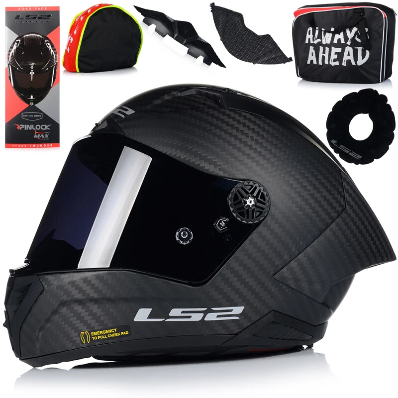 Motorradhelm LS2 LS2 FF805 Thunder Carbon GP Aero +2 Visiere Integralhelm Helm