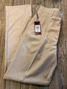 NWT Mens Linea Naturale $99 Nice Tan Pleat Front Luxury Dress Pants Size 33x36 - Picture 1 of 3