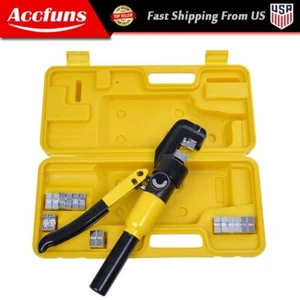 Hydraulic Crimper Crimping Tool/w 8 Dies Wire Battery Cable Lug Termina 6 MT - Picture 1 of 7