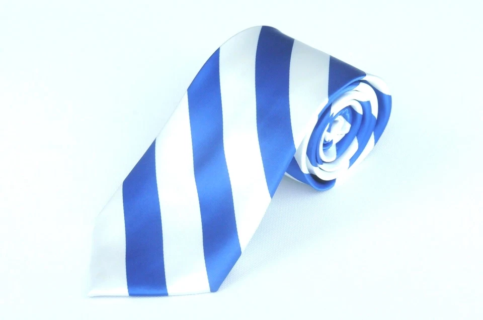 Corbata a rayas universitaria Lord R Colton azul y blanca - $95 venta al por menor 58 x 3,25 Foto 1 de 1