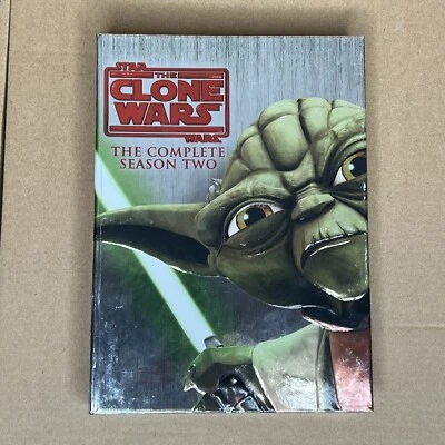 Star Wars The Clone Wars  The Complete Season Two 4 Disk UNTESTED Foto 1 de 4