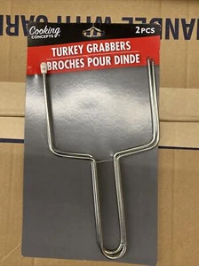 New Cooking Concepts Stainless Steel Turkey Grabber with Safety Storage Tips - Picture 1 of 1