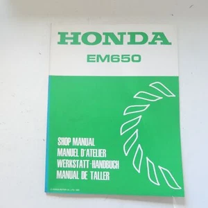 original HONDA EM650 Generator Stromerzeuger Werkstatthandbuch Stromaggregat - Bild 1 von 6