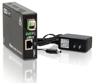 Gigabit Ethernet to single-mode BiDi fiber media converter un-managed 2Km A type - Picture 1 of 1