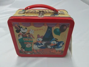 Disney Hallmark Vintage Metall Brotdose Dose Mickey Mouse Zirkus Big Top nummeriert - Bild 1 von 7