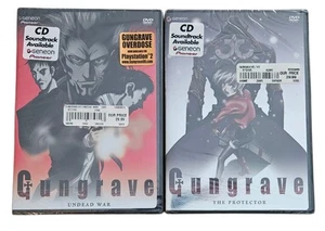 Brand New Sealed Gungrave DVDs Undead War & The Protector from Geneon Ages 16+ - Picture 1 of 12