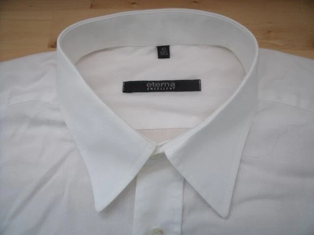 Eterna Excellent Camicia 42 Bianca Unicolore Molto Buona #TA9490 - Immagine 1 di 1