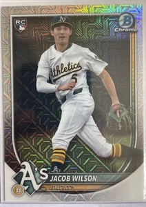 Jacob Wilson 2025 Bowman Mega Box Mojo Refractor #9. Athletics. - Picture 1 of 7