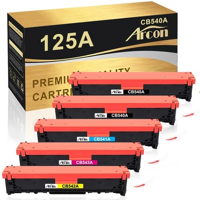 5 Toner Compatible with HP 125A Color LaserJet MFP CP1215 CP1514N CP1515N XXL - Bild 1 von 4