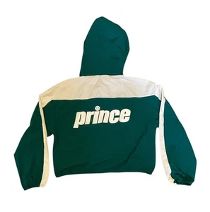 Prince Pickleball Cropped Windbreaker Jacket Womens L Green Full Zip Tennis NWT - Picture 1 of 3