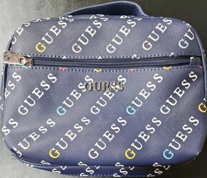 Bolsa de cosméticos Guess azul, 10x8x4 pulgadas. Super Lindo B3 - Imagen 1 de 8