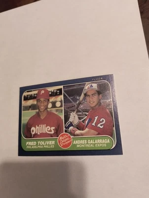 ANDRES GALARRAGA, FRED TOLIVER 1986 FLEER MAJOR LEAGUE PROSPECTS #647 - Image 1 of 2