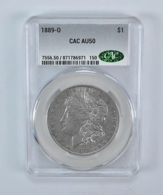 1889-O Morgan Silver Dollar AU50 CAC CACg *5725 - Image 1 of 3