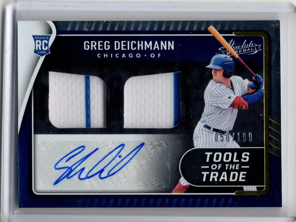 Greg Deichmann 2022 Panini Absolute Tools of the Trade Auto Relic RC 050/199 - Image 1 of 2