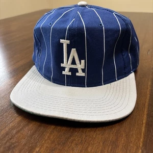 90s Los Angeles Dodgers Vintage SnapBack Hat Baseball Cap Pinstriped Starter LA - Bild 1 von 8