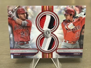 2024 Topps Tribute SHOHEI OHTANI MIKE TROUT DUAL PATCH /10 - Picture 1 of 9