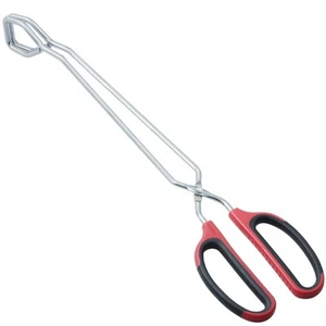 HINMAY Extra Long Scissor Tongs 15-Inch Stainless Steel Barbecue Grilling Tongs - Picture 1 of 5